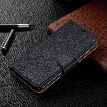 Housse Samsung Galaxy A70 Litchi Rabat Oblique Housse Samsung Galaxy A70 Litchi Rabat Oblique
