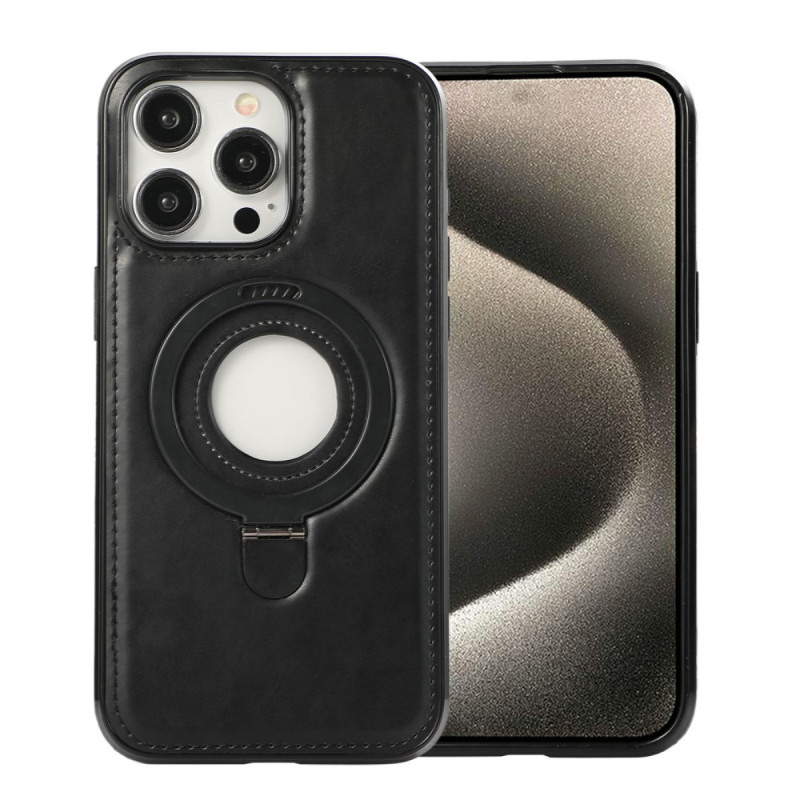 Coque iPhone 13 Pro Max MagSafe Support Effet Cuir