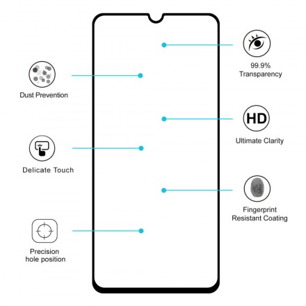 Protection en verre trempé pour Samsung Galaxy A70 HAT PRINCE Protection en verre trempé pour Samsung Galaxy A70 HAT PRINCE