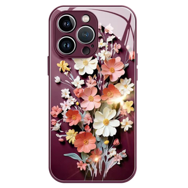 Coque iPhone 13 Pro Max Verre Trempé Motif Floral