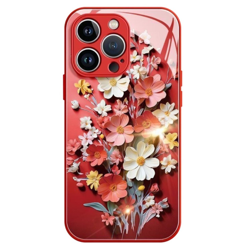 Coque iPhone 13 Pro Max Verre Trempé Motif Floral