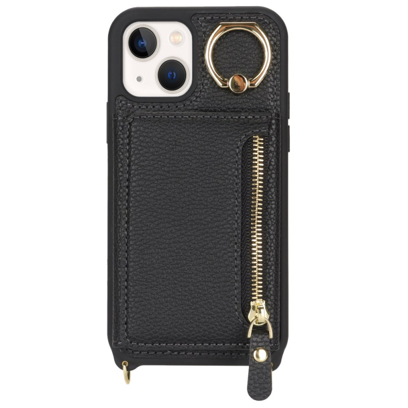 Coque iPhone 13 Mini Portefeuille et Bandoulière