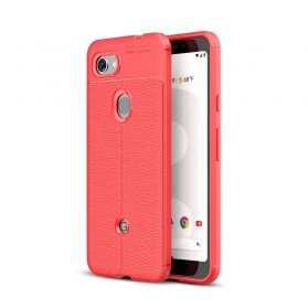 Coque Google Pixel 3A Effet Cuir Litchi Double Line