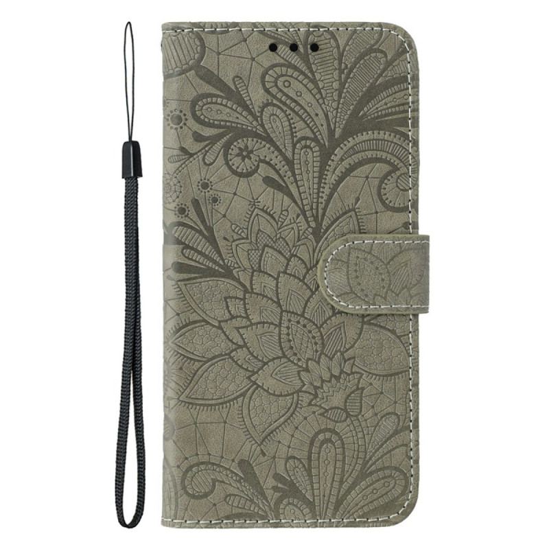 Housse Motorola Edge 70 Motif Floral en Dentelle