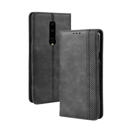 Flip Cover OnePlus 7 Pro Effet Cuir Vintage Stylisé Flip Cover OnePlus 7 Pro Effet Cuir Vintage Stylisé