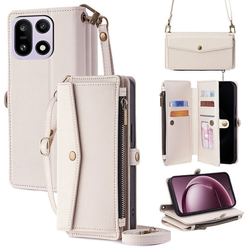 Housse OnePlus 15 Portefeuille et Bandoulière et Lanière