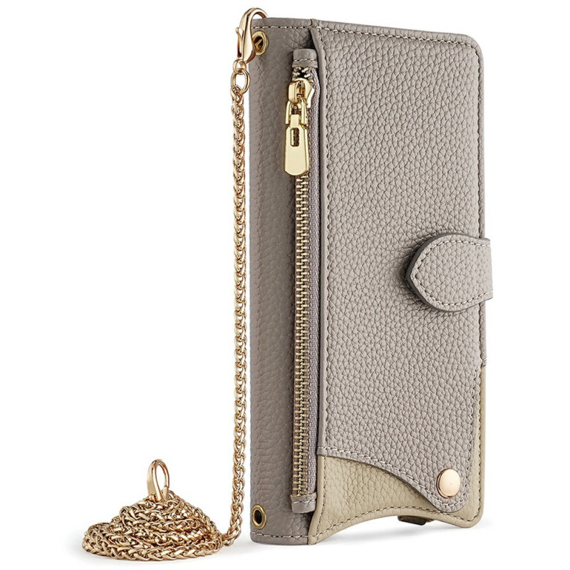 Housse OnePlus 15 Portefeuille avec Bandoulière Chaîne