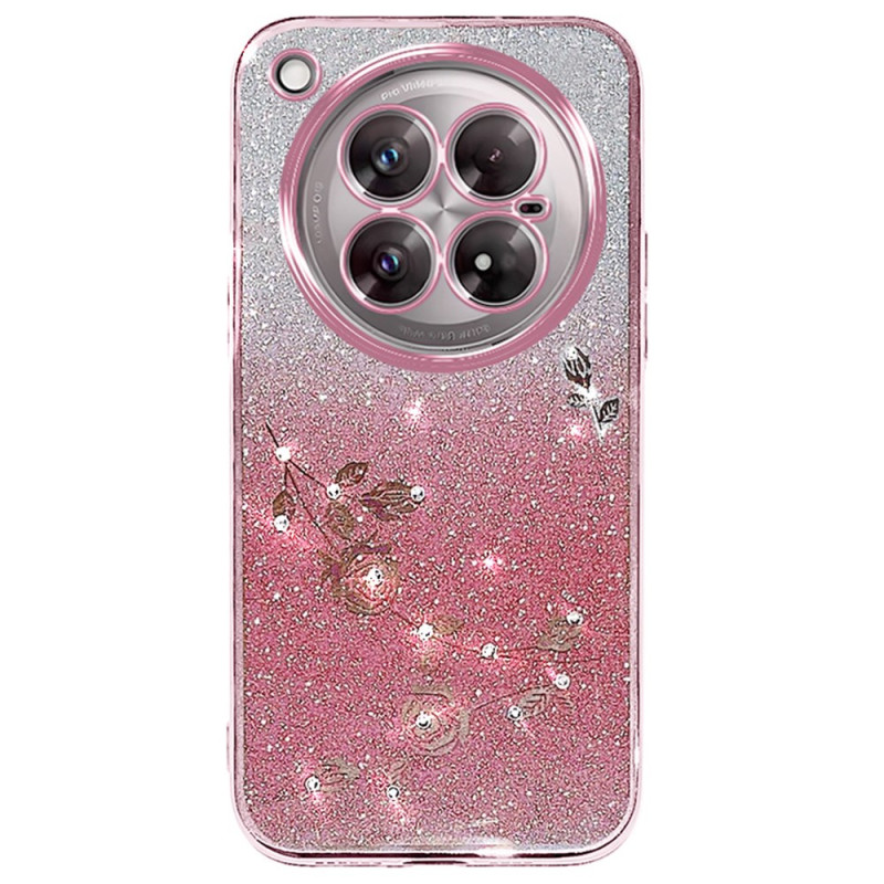 Coque Infinix Zero 40 5G Fleurs et Paillettes KADEM