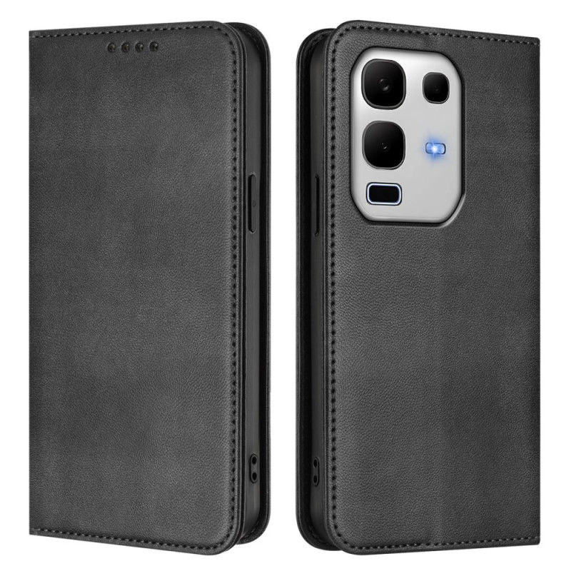 Flip Cover Infinix Note 50S 5G Blocage RFID et Texture Rétro