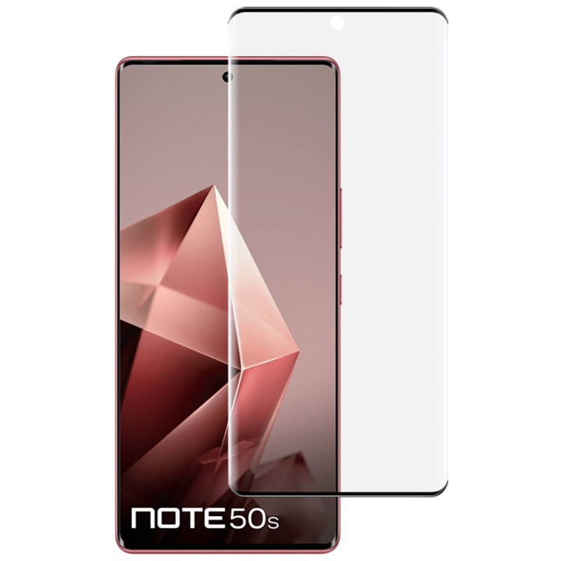 Protection en Verre Trempé Intégrale pour Écran Infinix Note 50S 5G (compatible déverrouillage par empreinte digitale)