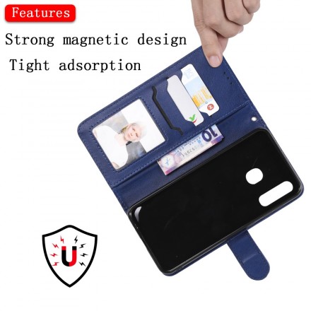 Housse Samsung Galaxy A50 Effet Cuir à Lanière Housse Samsung Galaxy A50 Effet Cuir à Lanière