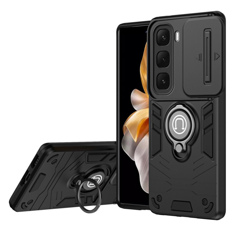 Coque Infinix Hot 60i 4G Protection Caméra Coulissante et Support