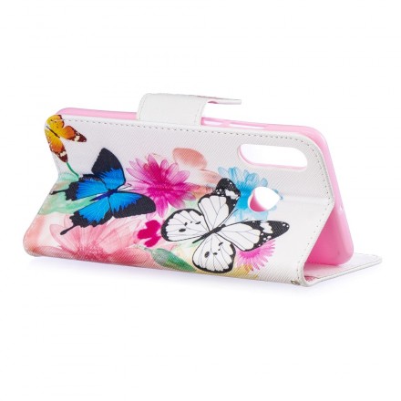 Housse Huawei P30 Lite Papillons et Fleurs Peints