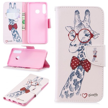 Housse Huawei P30 Lite Girafe Intello