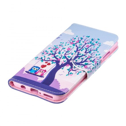 Housse Huawei P30 Lite Hiboux Sur La Balancoire