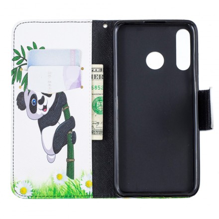 Housse Huawei P30 Lite Panda Sur Le Bambou Housse Huawei P30 Lite Panda Sur Le Bambou