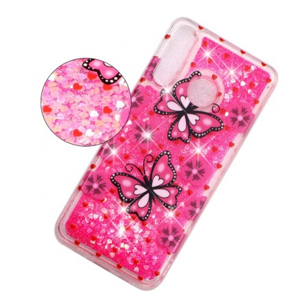 Coque Huawei P30 Lite Papillons Glitters