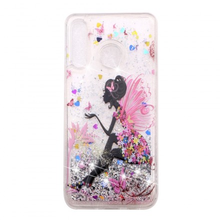 Coque Huawei P30 Lite Transparente Fée Fleurie Glitters