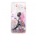 Coque Huawei P30 Lite Transparente Fée Fleurie Glitters