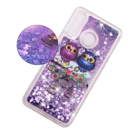 Coque Huawei P30 Lite Hiboux Glitters Coque Huawei P30 Lite Hiboux Glitters