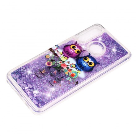 Coque Huawei P30 Lite Hiboux Glitters Coque Huawei P30 Lite Hiboux Glitters