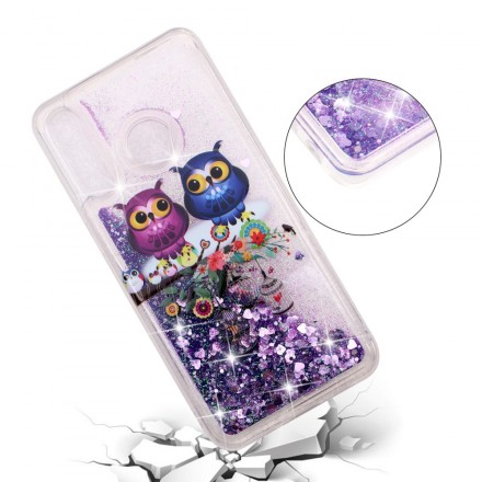 Coque Huawei P30 Lite Hiboux Glitters Coque Huawei P30 Lite Hiboux Glitters
