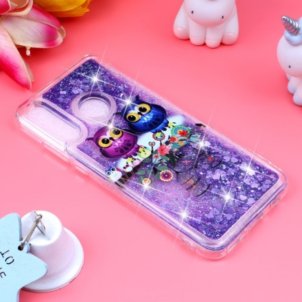 Coque Huawei P30 Lite Hiboux Glitters Coque Huawei P30 Lite Hiboux Glitters