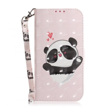 Housse Huawei P30 Lite Panda Love à Lanière