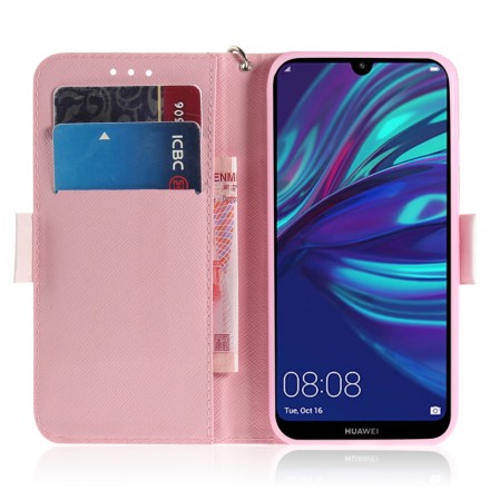 Housse Huawei P30 Lite Panda Love à Lanière Housse Huawei P30 Lite Panda Love à Lanière