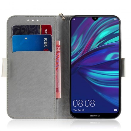 Housse Huawei P30 Lite Branche en Fleurs à Lanière Housse Huawei P30 Lite Branche en Fleurs à Lanière