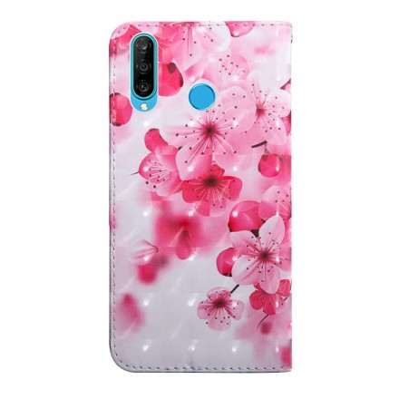 Housse Huawei P30 Lite Fleurs Roses Housse Huawei P30 Lite Fleurs Roses