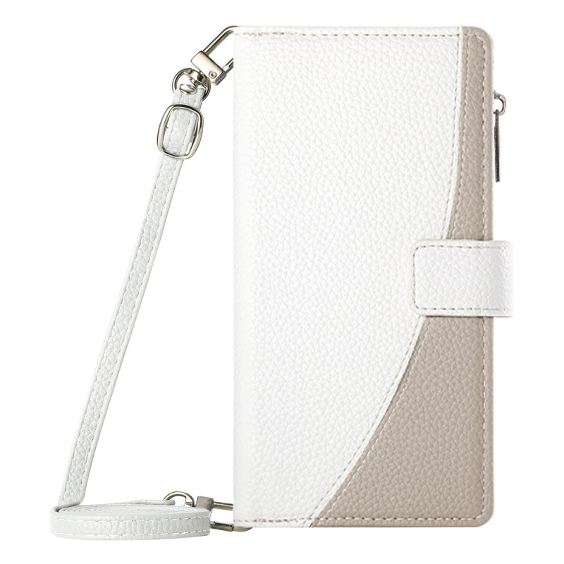 Housse Google Pixel 10A Portefeuille Bicolore avec Sangles