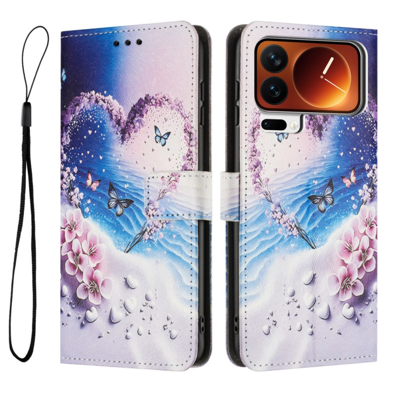 Housse Xiaomi 17 Pro  Papillon et Cœur