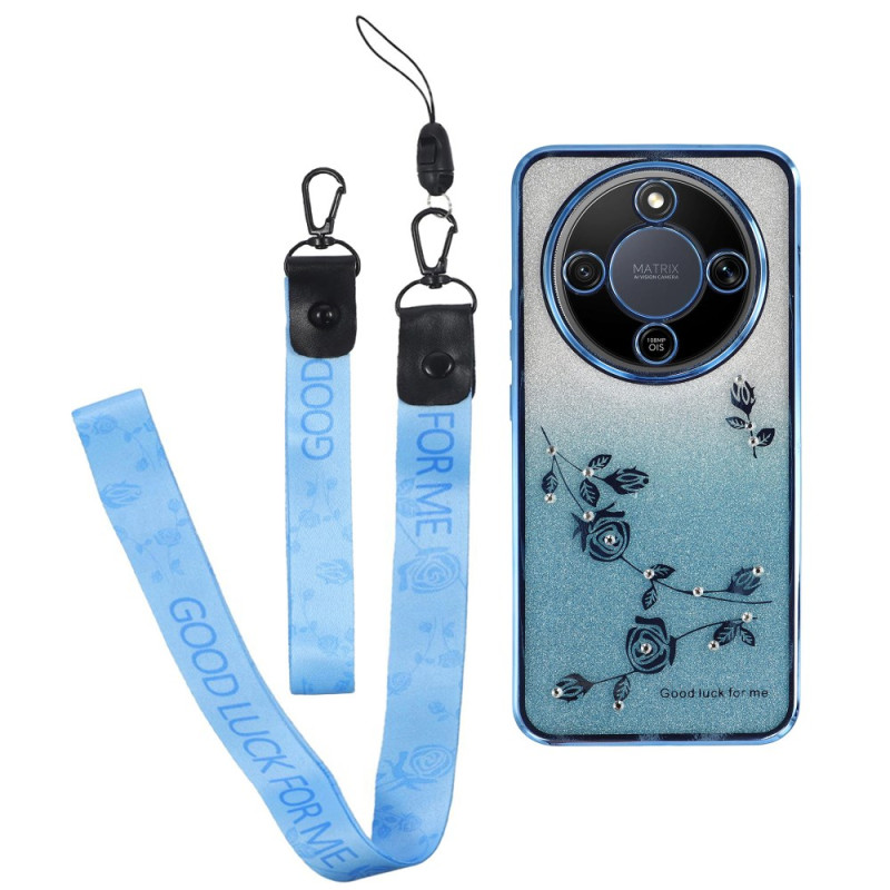 Coque Honor Magic 8 Lite / X9d Motif Floral et Cordons KADEM