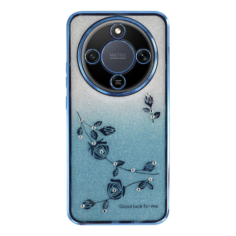 Coque Honor Magic 8 Lite / X9d Fleurs et Paillettes KADEM
