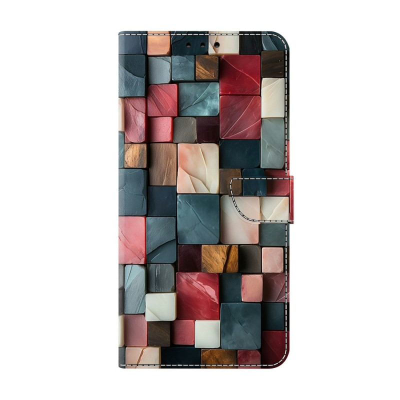 Housse Xiaomi Redmi Note 15 5G / Poco M8 5G avec Support Pliable - Motif Briques Colorées