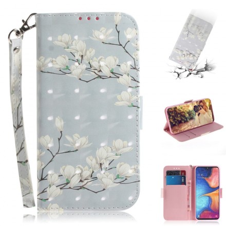 Housse Samsung Galaxy A20e Arbre en Fleurs à Lanière Housse Samsung Galaxy A20e Arbre en Fleurs à Lanière