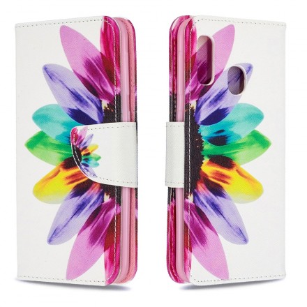 Housse Samsung Galaxy A20e Fleur Aquarelle