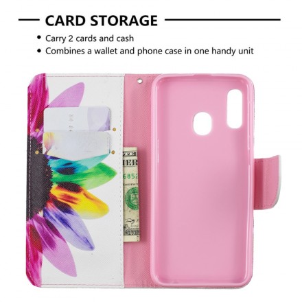Housse Samsung Galaxy A20e Fleur Aquarelle Housse Samsung Galaxy A20e Fleur Aquarelle