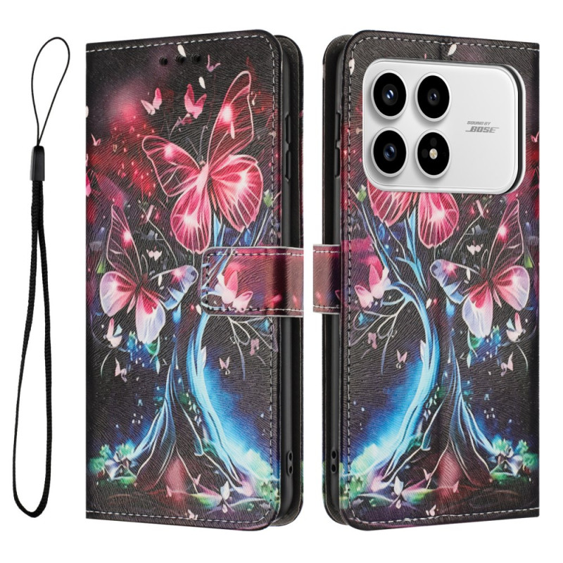 Housse Poco F8 Pro Arbre aux Papillons