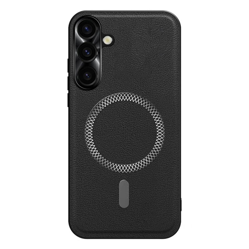 Coque Samsung Galaxy S26 Cadre Métal pour Objectif Effet Cuir