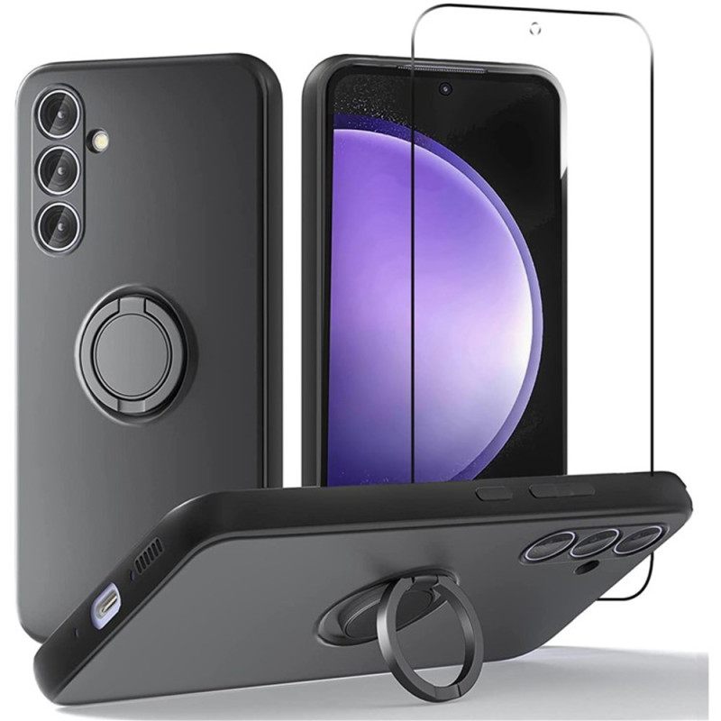 Coque Samsung Galaxy A57 5G Silicone Liquide avec Protecteur Écran