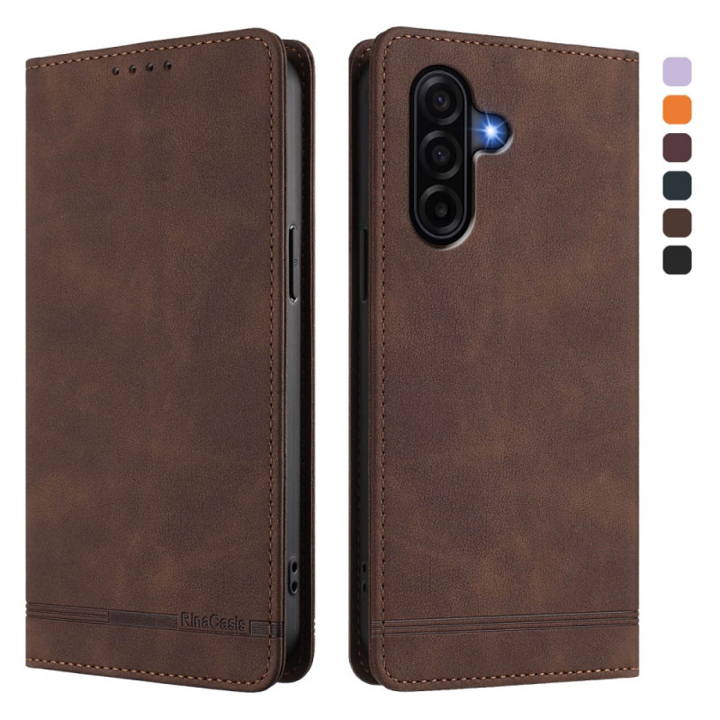 Flip Cover Samsung Galaxy A37 5G Effet Daim RINACASIS