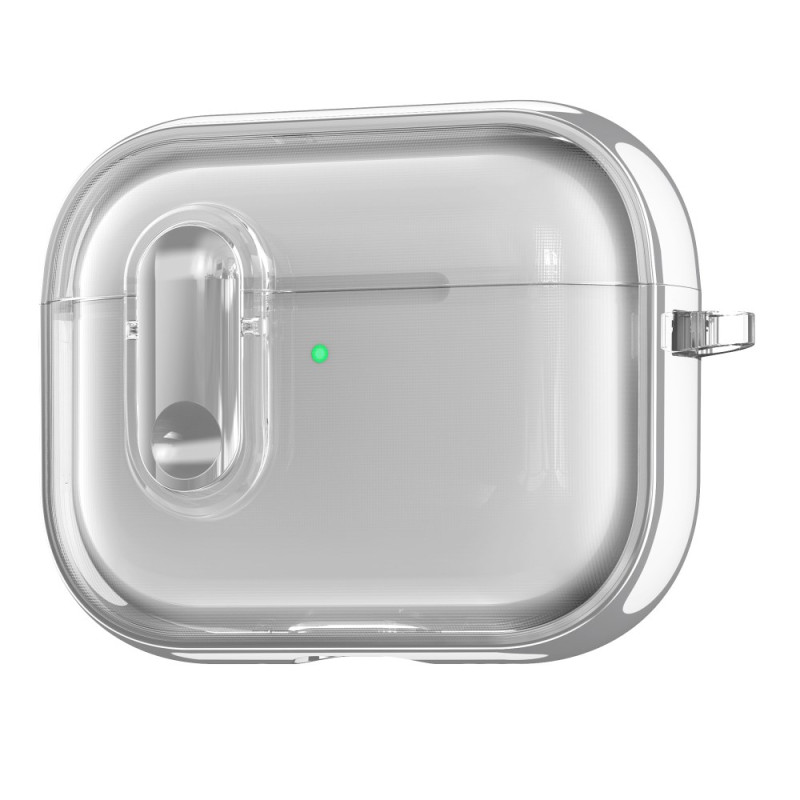 Coque AirPods Pro 3 Transparent avec Mousqueton et Fermoir