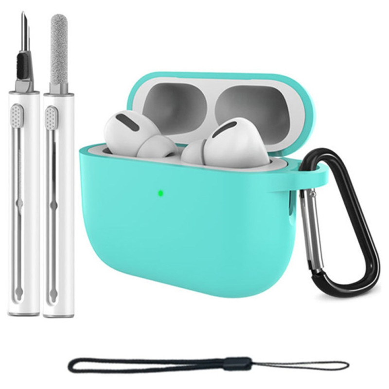 Coque AirPods Pro 3 Mousqueton, Dragonne et Stylo de Nettoyage
