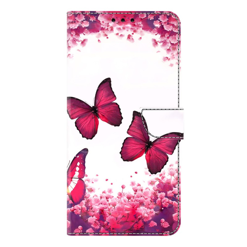 Housse Samsung Galaxy A07 5G / 4G Papillons Rouges