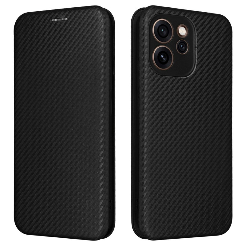 Flip Cover Oppo Reno 15 F 5G Texture Fibre Carbone