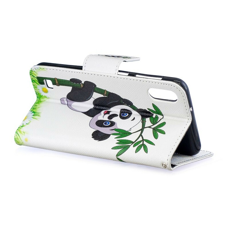 Housse Samsung Galaxy A10 Panda Sur Le Bambou