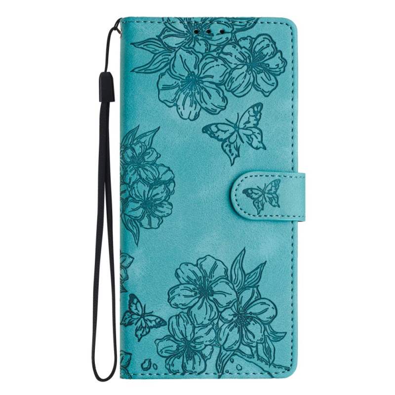 Housse Honor 400 Smart 5G / 4G / X7d 4G Papillons et Fleurs
