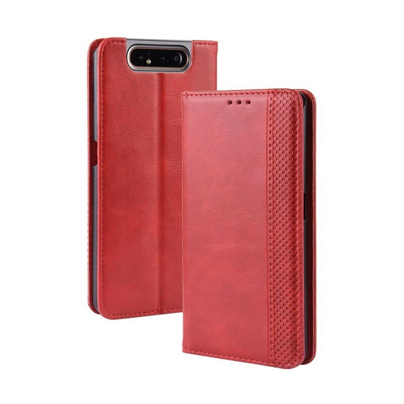 Flip Cover Samsung Galaxy A80 Simili Cuir Stylisé